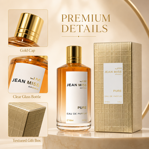 น้ำหอมผู้หญิงขายดี 100 มล. กลิ่นหอมบริสุทธิ์ ซีรีส์ Pure Aroma ติดทนนาน กลิ่นดอกไม้สดชื่น บรรจุภัณฑ์สีทองมีเท็กซ์เจอร์ - Product Image 4