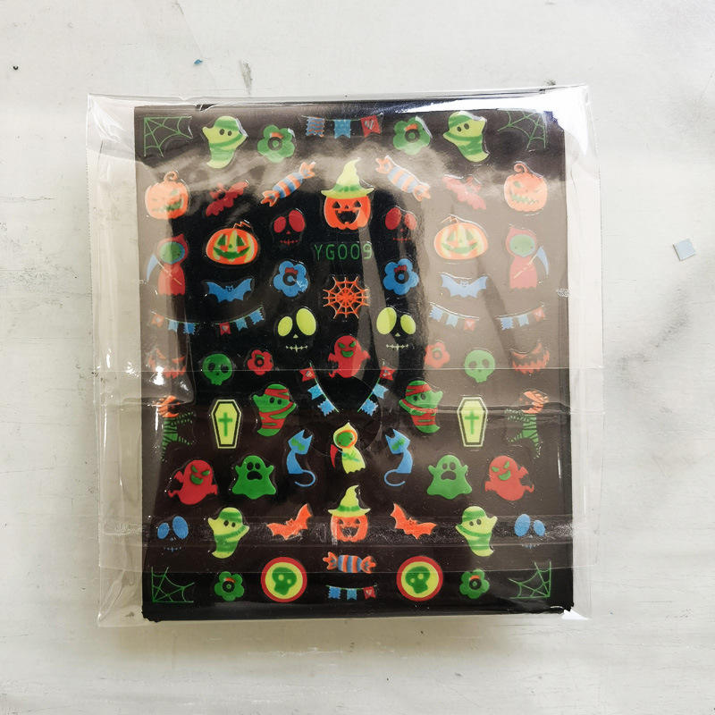 Halloween Nail Stickers (20 Unique Designs, OPP Packaging)