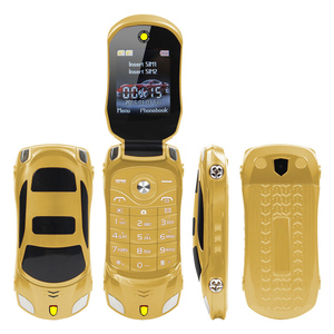 Flip sbloccato pulsante torcia doppia Sim card Mp3 Mp4 Super piccolo cellulare modello a forma di auto Mini cellulare cellulare per studenti - Product Image 6