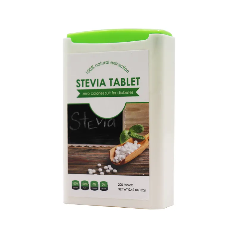 OEM Herbal Extract Dietary Supplement Vegan 100% Natrual Sweetener Stevia Extract Sweetener Tablets