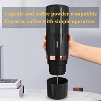 Cafetera portátil Minipresso para acampar al aire libre, cafetera para uso en Espresso, aluminio para el hogar de Italia, 1 juego OEM