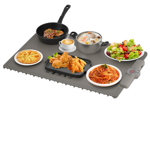 Silicone Square Eco-Friendly Food Heating Mat Flexible Tray Heating Board Roll up Easy Storage Portable <b>Electric</b> Warming Mat - Product Image 3