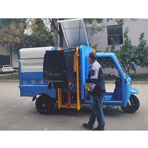 3.5m&sup3; Electric Mini <strong>Garbage</strong> <strong>Truck</strong> With Side-Mounted Bin &amp; Full-Auto Self-Dumping System - China <strong>Garbage</strong> Collection Tricycle - Product Image 1