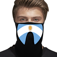Masque de fête lumineux à LED clignotant avec drapeau national, activé par le son, pour concert