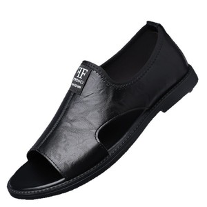 Sandalias para hombre, suela de goma negra, transpirables, planas, estilo veraniego, cómodas, antideslizantes, talla 39 48 - Product Image 2