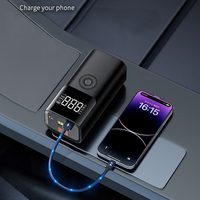 Multi Function Portable 6000MAh Car Jump Starter with Air Compressor Light Tire Inflator