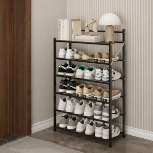 Multi Layer Iron <b>Shoe</b> <b>Rack</b> <b>Foldable</b> Metal Floor Stand For Bedroom Sneakers And High Heels Storage Organizer - Product Image 4