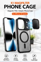 Étui en verre tout-en-un K1 MagiFilter pour 18 Pro Max avec filtre UV ND 6X Star, objectif de photographie mobile magnétique antichoc