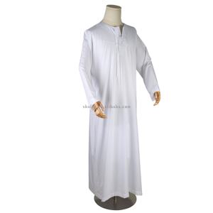 ชุดเดรสมุสลิมแขนยาวปักลาย djellaba jubbah ผู้ชายอิสลามสำหรับเทศกาลมุสลิม - Product Image 2