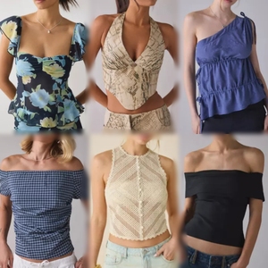 Vêtements d'été pour femmes, neufs, tendance, en polyester/coton, taille unique, pour usage quotidien, en cartons, vente en gros à prix réduit - Product Image 6
