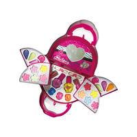 Ensemble de maquillage jouet cosmétique pour filles, valise, kit de mode pour bébé coloré, cadeaux d'anniversaire, maquillage pour enfants, ensemble de maquillage pour filles, jouet