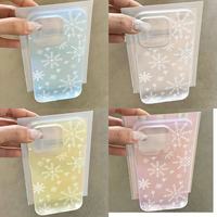 Coque de téléphone portable texturée mate neige pour iPhone 16 forlphone13