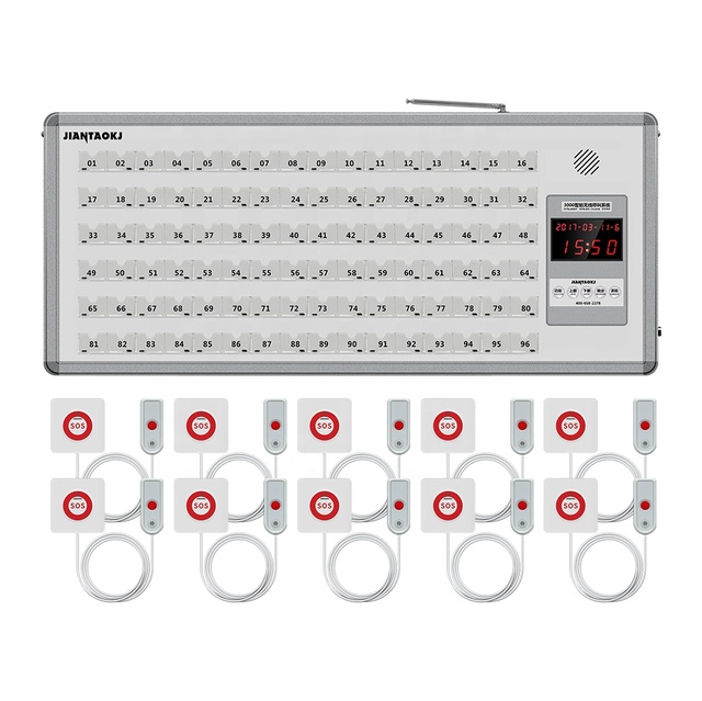 Wireless Medical Alarm Nurse Call System & Intercom for Nursing Home & Hospital Patients SOS Feature 100m Range