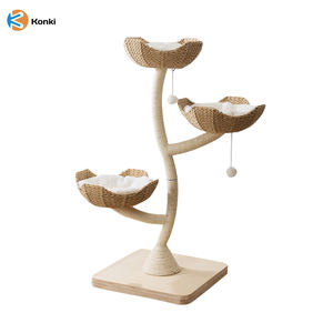 برج خشبي من خشب السيسال لخدش أشجار القطط الكبيرة للبيع بالجملة من الجهة المصنعة برج كوندو بتصميم حديث لشجرة القطط القابلة للتسلق - Product Image 5