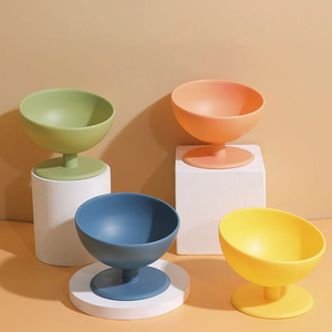 Comederos Elevados de Plástico para Gatos, Tazones para Comida o Agua, Antivómito, Comedero para Mascotas que Evita el Estrés, para Gatos y Perros Pequeños - Product Image 5