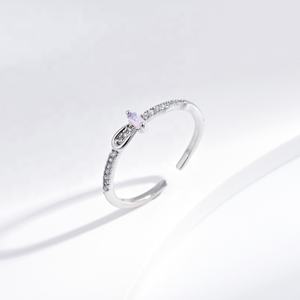 Anillo de plata de ley 925 de alta calidad con ópalo natural, joyería fina, ajustable, minimalista, chapado en oro, para chicas. - Product Image 4