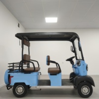 Chine 1200W 60/72V 32AH batterie au plomb pneu sous vide 4 roues adulte passager tricycle électrique de style rétro