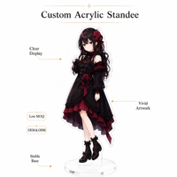 Figur Akrilik Kustom Transparan Akrilik 3D Epoxy & Relief Timbul untuk Hadiah Penggemar Idol Desain Kustom Diterima MOQ Rendah