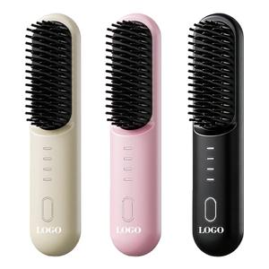 0728 2026 Hot Three-row Comb Design <b>Smoothing</b> Hair <b>Brush</b> 2-in-1 Styling & Care Best 4-level Adjustment Custom Thermal - Product Image 4