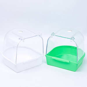 Vente en gros de bol de bain pour perroquet en plastique petit perroquet nettoyage pour animaux de compagnie <span class=keywords><strong>baignoire</strong></span> suspendue pour <span class=keywords><strong>oiseaux</strong></span> - Product Image 5