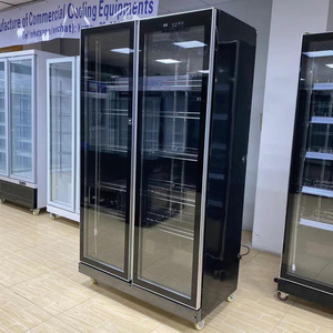 <span class=keywords><strong>Réfrigérateur</strong></span> commercial pour boissons de supermarché, vitrine verticale à porte vitrée - Product Image 3