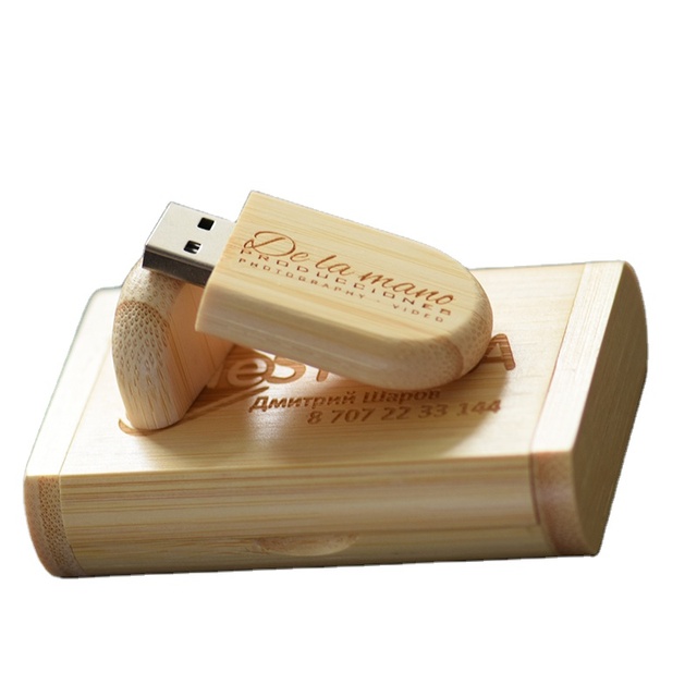 2023 Free Custom logo Wooden+Box Personal LOGO Pendrive 4GB 16GB 32GB 64GB Usb Flash Drive U Disk Memory Stick Wedding Gift