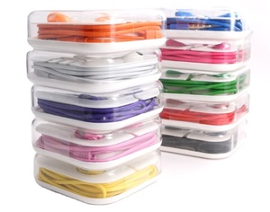 Hands Miễn Phí Đầy Màu Sắc Điện Thoại Di Động Tai Nghe 3.5Mm Handfree Điện Thoại Tai Nghe Với Mic Cho Iphone Tai Nghe 1.2M Tiếng Ồn Hủy Bỏ - Product Image 1