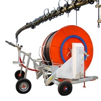 Système d'irrigation automatique JP 75 à haute efficacité avec enrouleur de tuyau en plastique motorisé, surveillance à distance et canon d'arrosage à recyclage automatique