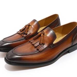 2026 Best-selling Vintage Fringe shoes for <b>Men</b> Professional and Casual Handicraft Workshops <b>Men's</b> leather <b>Dress</b> Shoes&Oxfords - Product Image 1