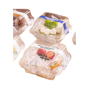 Nghề Thực Phẩm Gói Chất Lượng Cao Dùng Một Lần Nhựa Bao Bì Thực Phẩm <span class=keywords><strong>Container</strong></span> Bánh Món Tráng Miệng Thực Phẩm Để Đi Rõ Ràng Vỏ Sò Hộp - Product Image 3