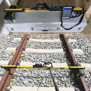 Digital rolling track gauge used for checking railway gauge, super-elevation