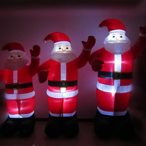 Imperméable Gonflable Père Noël Décoration De Jardin En Plein Air Décoration De Vacances Ameublement Père Noël <span class=keywords><strong>Film</strong></span> D'air Lumineux - Product Image 4
