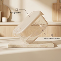 Boîte alimentaire en silicone hermétique pour congélateur, boîte de préparation de repas anti-fuite pour la conservation des restes, cuisine, maison, bureau, voyage