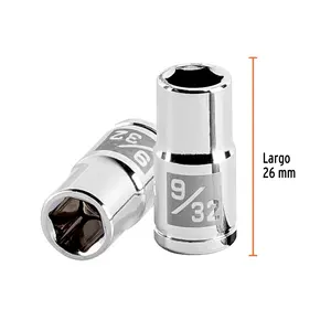 Boîte de 6 douilles à six pans de 9/32 po, entraînement 1/4 po, TRUPER - Product Image 3