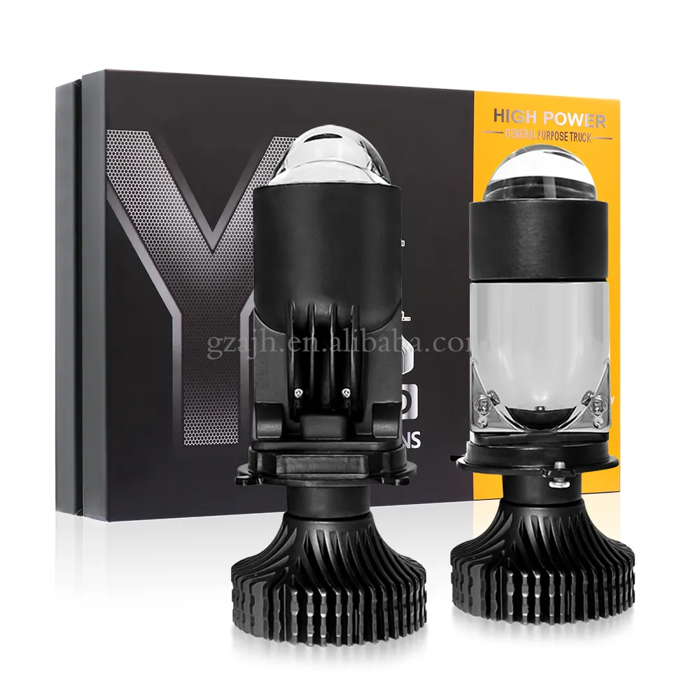 Y10 Super Brightness Bi LED Lens Y8 Y9 Y6 Y5 Mini bifocale Led proiettore Lens H4 LED lampadina del faro per lampadina universale per auto