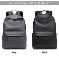 Nouveau Sac à Dos pour Ordinateur Portable Homme, Personnalisé, de Designer, en Cuir PU Imperméable – Sac d'École, d'Affaires, Décontracté, de Sport, de Voyage pour Étudiants