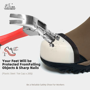 Stivale di sicurezza impermeabile Chelsea vera pelle stivali di sicurezza industriale Anti-foratura <span class=keywords><strong>scarpe</strong></span> di sicurezza <span class=keywords><strong>da</strong></span> <span class=keywords><strong>lavoro</strong></span> per gli uomini - Product Image 2