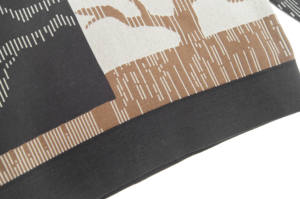 Pull en maille de coton jacquard respirant pour homme, col rond, avec logo frontal, idéal pour l'été - Product Image 6