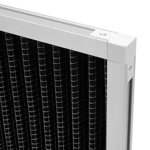 Powerful Manufacturer Ventilation customized size active carbon pleated cover mesh hepa and carbon filter