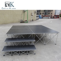 Scène de spectacle antidérapante avec podium pliable en aluminium, scène extérieure en promotion