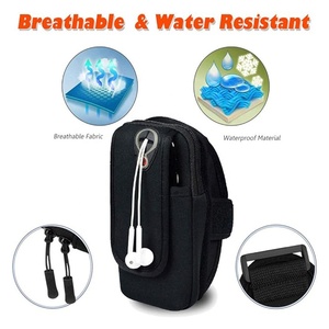 Support de téléphone en nylon pour bras d'exercice trou d'écouteur support de téléphone étanche bras d'entraînement pour téléphone sur les courses vélo voyage - Product Image 5