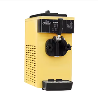 Machine à glace molle industrielle compacte Leyi, pré-refroidissement, capacité 6L, acier inoxydable, nettoyage automatique, usage commercial, rose, de comptoir