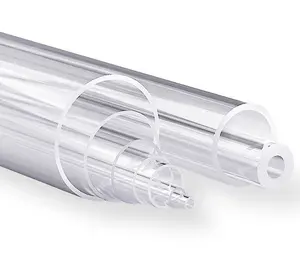 Transparent Clear Fused Silica Quartz Glass Tube Large Diameter Quartz Tube