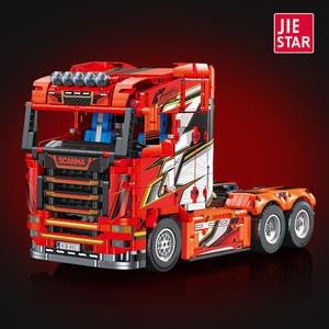 JIESTAR JJ9070 1708PCS Série d'ingénierie Modèle de camion lourd Scania statique en blocs de construction Jouet éducatif technique Cadeau de fête - Product Image 2