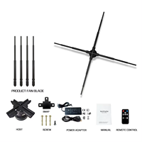 Venta directa de fábrica Ventilador de holograma 3D 56cm Ventilador LED Proyector de holograma 3D Equipo de holograma 4K HD