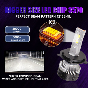 <span class=keywords><strong>FR4</strong></span> 160W 20000LM H1 H3 H4 H7 H11 HB3 HB4 Led Auto Lamp 9005 9006 Super Bring Led Bulb Faros de coche - Product Image 6