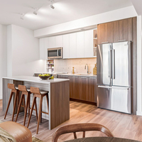 Cuisine compacte et pratique en mélamine pour hôtel, chambre à coucher, ou maisonnette