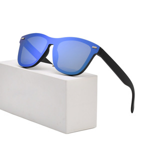 Sunglasses <b>Rectangle</b> Full Rim <b>Mirror</b> Lenses TR90 Frame Unisex Outdoor Sports 100% UV Protection Adult - Product Image 1