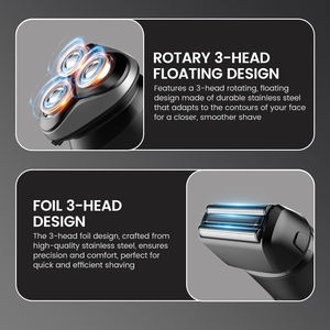 PRITECH Smart Rotary Razor Rasier maschine IPX7 Wasch barer Elektro rasierer mit Pop-up-Trimmer - Product Image 6