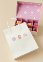 Benutzer definierte Food Candy Paper Box für Macarons Chocolate Luxury Cute Geschenk boxen und Papiertüte Cake Candy Boxes
